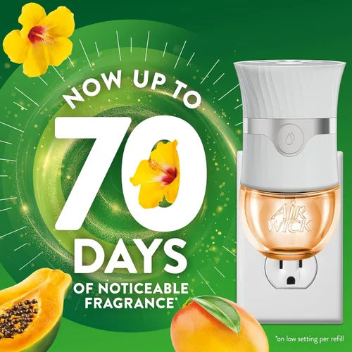 Miniatura 2 de Air Wick Recambios de aceite perfumado Plug-In, 2 unidades, papaya exótica hawaiana e flor de hibisco, ambientador, aceites esenciales