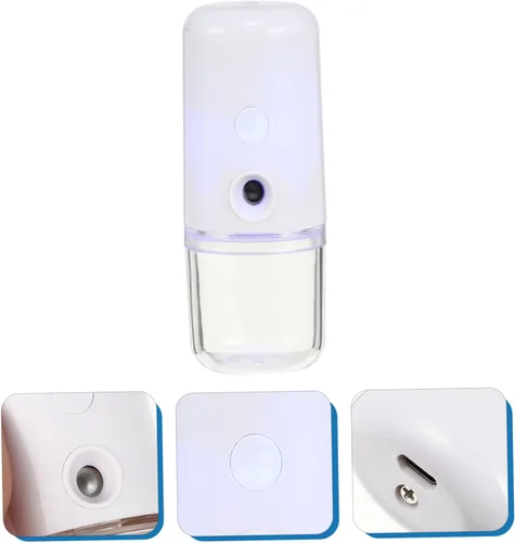 Miniatura 8 de 1 unidad USB recargable nanómetro humidificador facial portátil de mano pulverizador dispositivo de humedad para mujeres y niñas para viajes