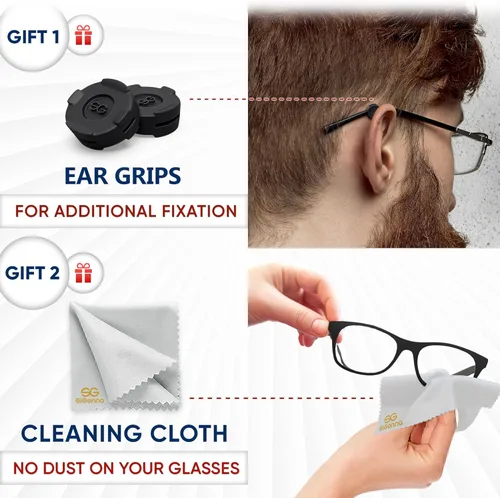 Miniatura 6 de Almohadillas para la nariz para lentes – 0.039 pulgadas (0.039 pulgadas) de agarre de nariz antideslizante – Almohadillas de silicona