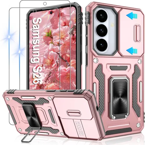Miniatura 33 de Gritup para Samsung Galaxy S22 Funda con protectores de pantalla HD de 2 paquetes y cubierta deslizante para la cámara, protección contra caídas