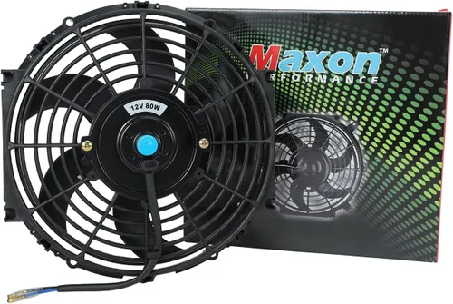 Miniatura 4 de BLACKHORSE-RACING Ventilador eléctrico de refrigeración del radiador de 10 pulgadas con relé de termostato y kits de montaje (2 piezas)