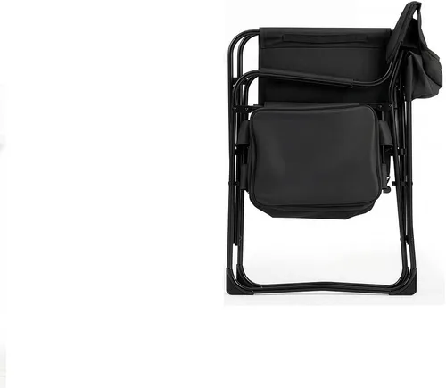 Miniatura 11 de Black Light Weight Camping Directors Chair for Camping Aluminum Frame and Oxford Fabric Supports 300 lbs, Foldable and Portable, with Side Cooler