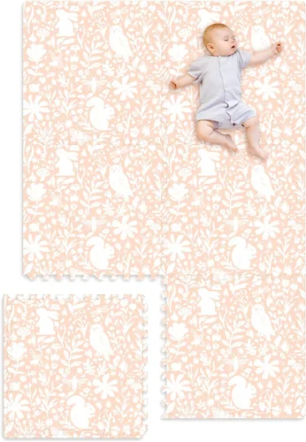 Miniatura 11 de Alfombra de juego extragrande para bebé - 4 pies x 6 pies, alfombrilla de espuma no tóxica para rompecabezas en el piso para niños y niños pequeños