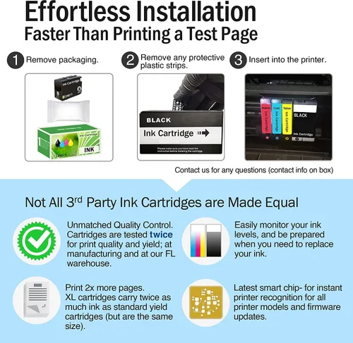 Miniatura 5 de Limeink Cartuchos de tinta compatibles de repuesto para HP 950 950XL para OfficeJet Pro 8100 8600 8610 8615 8620 8625 8630 Combo Cartucho