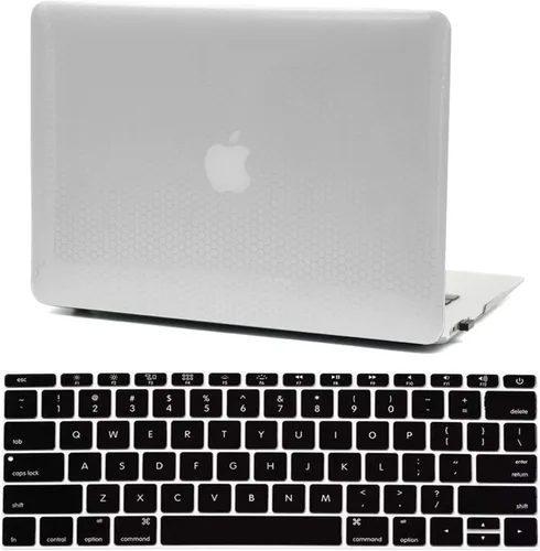 Miniatura 8 de Funda para laptop compatible con MacBook Air de 13 pulgadas, modelo de lanzamiento 2010-2017 A1466 A1369, diseño de puntos redondos elevados, funda
