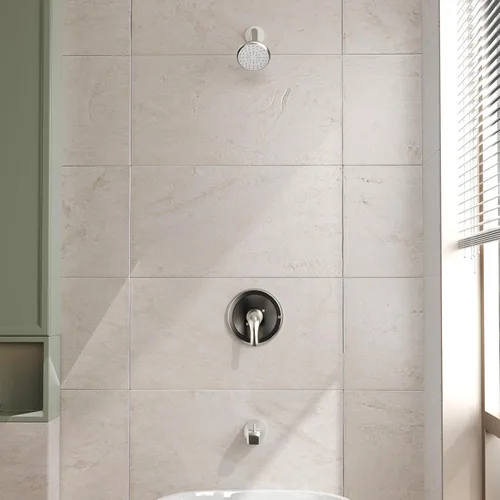 Miniatura 8 de Kit de molduras para bañera y ducha, juego de grifo de bañera y ducha con cabezal de ducha de un solo rociador y boquilla de bañera, kit de bañera