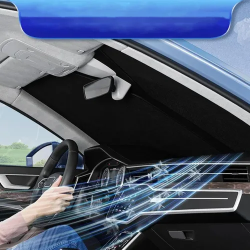 Miniatura 4 de HATHWAY Compatible con BYD Song Plus DM-i EV 2020-2023, cubiertas de parasol para parabrisas de automóvil, parasol delantero de automóvil, parasol