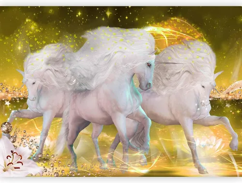 Miniatura 11 de artgeist Mural Pegaso Unicornio 79x55 pulgadas - Papel pintado no tejido de forro polar Decoración de pared Impresión fotográfica Diseño de imagen