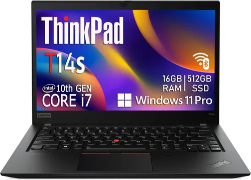 Miniatura 8 de Lenovo ThinkPad T14s Gen 2 Computadora portátil FHD de 14 pulgadas, 11º Intel Core i5-1145G7, 8 GB DDR4 RAM, SSD de 512 GB, lector de huellas