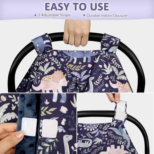 Miniatura 4 de Pea Pod Funda de asiento de automóvil para bebé, funda transpirable para asiento de automóvil para verano, cubierta de toldo de apertura de asiento
