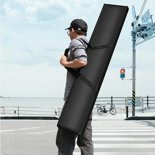 Miniatura 2 de soonpho Estuche de transporte de trípode resistente, bolsa de almacenamiento de nailon de 50.0 in/50 con correa para soporte de luz de flash