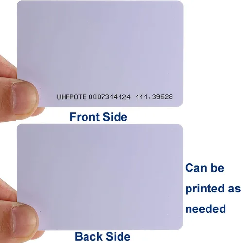 Miniatura 5 de UHPPOTE Tarjeta inteligente de proximidad RFID sin contacto de 125 kHz de 0.031 in de grosor para sistema de control de acceso y asistencia