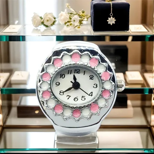 Miniatura 8 de Reloj de anillo inteligente con anillo preciso, reloj de cristal para cumpleaños, Navidad, regalo de San Valentín