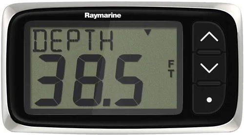 Raymarine Profundidad i40 con sistema de profundidad transductor Raymarine i40 a través del casco