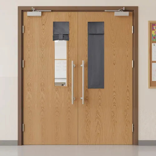 Miniatura 26 de RYB HOME 2 Paneles Cubierta de Ventana de Puerta de Aula, Persianas Opacas para Ventanas y Puertas de Aula Cubierta Persianas de Confinamiento