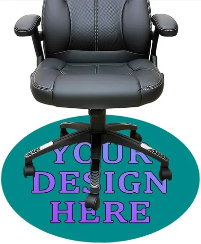 Miniatura 75 de Tapete redondo personalizado para silla de escritorio de oficina, diseño de tu propio logotipo de foto, texto, alfombrillas circulares