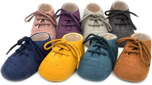 Miniatura 6 de Dukars Mocasines de suela suave con cordones para bebés y niñas