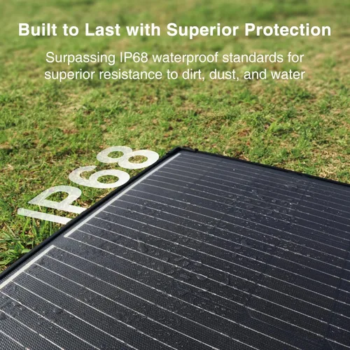 Miniatura 5 de ACOPOWER Kit de panel solar portátil mono ligero de 200 W, maleta solar de 200 vatios, controlador de carga LCD impermeable de 20 A 12 V