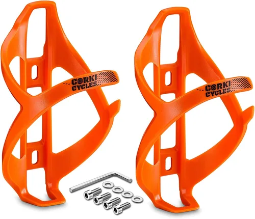 Miniatura 12 de Corki Cycles - Soporte para botella de agua para bicicleta, carga lateral derecha, jaula para botella de agua para carretera, MTB, bicicletas