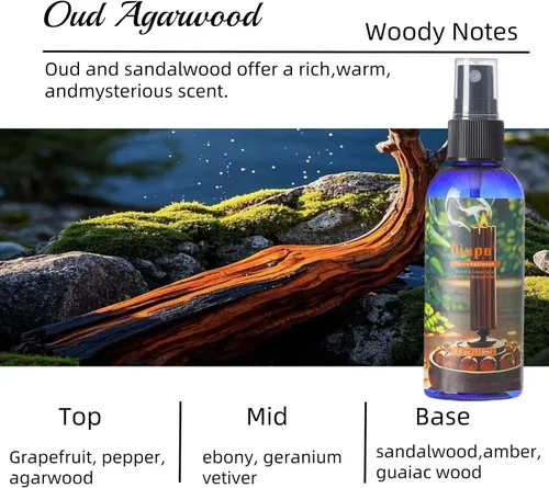 Miniatura 7 de Spray Natural de Lino para Dormitorio, Ambientador Perfumado con Extractos de Plantas, Frescura Duradera para Sábanas, Almohadas y Cortinas - Ébano