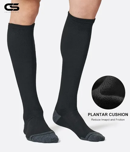 Miniatura 3 de CS CELERSPORT Paquete de 2 / 3 calcetines de béisbol para jóvenes, niños y adultos, calcetines de fútbol de sóftbol sobre la pantorrilla