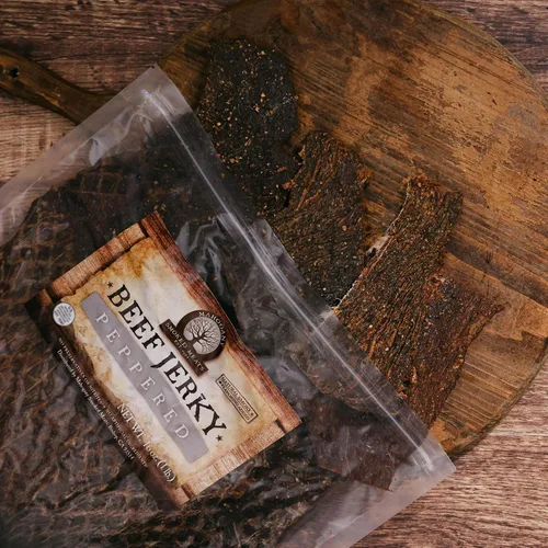 Mahogany Smoked Meats: Carne seca con pimienta - 16oz