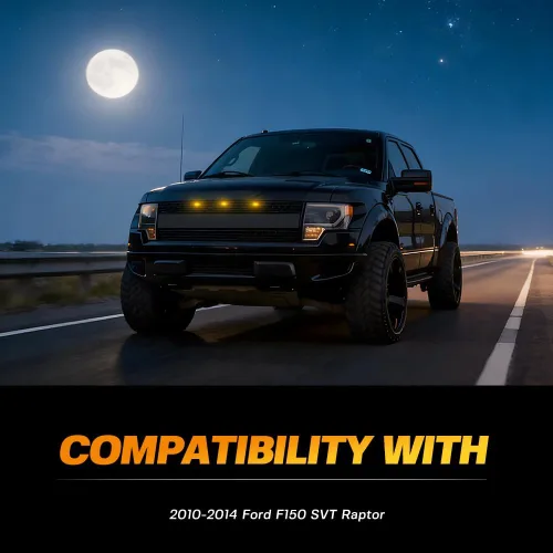 Miniatura 6 de Kits de luces de marcha para rejilla delantera F150 para 2010-2014/2017+ F-ord F150 SVT R.aptor Pickup, luces de conducción diurna DRL, lámparas