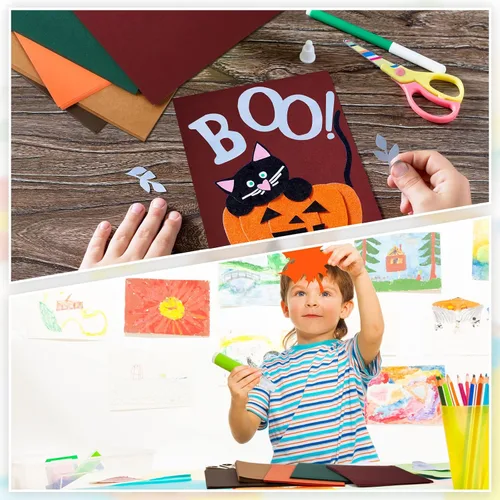 Miniatura 7 de Sinmoe 100 hojas de papel de cartulina de 5 tonos de 8.5 x 11 pulgadas, 6.35 oz/m², papel de impresora de núcleo sólido para álbumes de recortes