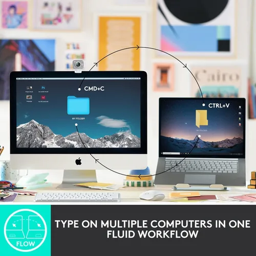 Miniatura 8 de Logitech MX Keys Mini - Teclado minimalista, iluminado, inalámbrico, compacto, con Bluetooth, retroiluminación, USB-C, compatible con Apple macOS
