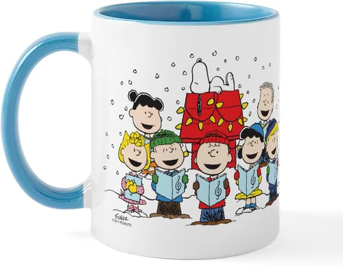 Miniatura 9 de CafePress Peanuts Gang Christmas Taza de Café de Cerámica de 11 oz (325 ml)