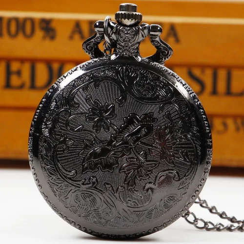 Miniatura 4 de Reloj de bolsillo para hombre, árabe digital reloj de bolsillo con cadena para hombre