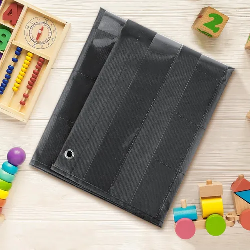 Miniatura 7 de EAMAY Gráfico de bolsillo de calendario mensual para el aula para tarjetas de 2.75 * 2.75, suministros de educación en casa y artículos Negro