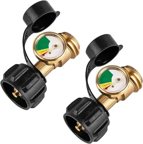 Medidor de tanque de propano para automóvil, detector de fugas de vehículo recubierto de color, medidor de gas propano para tanque LP de 5 a 40