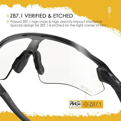 Miniatura 39 de Lentes de repuesto ANSI Z87.1 para gafas de sol Oakley RadarLock Path ventiladas - HI-DEF fotocromático