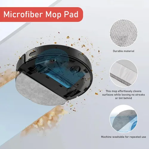 Miniatura 4 de Kit de accesorios para Roborock Q7 M5, Q7 M5+, Q7 L5, Q7 L5+, piezas de repuesto para robot aspirador, 1 cepillo principal, 4 cepillos laterales, 4