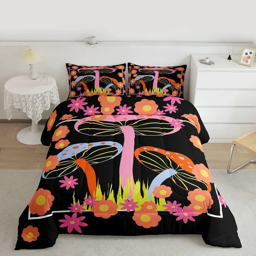 Miniatura 10 de Feelyou Southwest Native Juego de Ropa de Cama para Niños y Niñas Juego de Edredón Geométrico del Suroeste Tamaño Twin Edredón Tribal Decoración