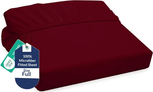 Miniatura 61 de Royale Linens Sábana Bajera King - Microfibra Cepillada Ultra Suave 1800 - Sábanas Inferiores de Lujo Hotelero - Sin Arrugas y Resistente a la Rosa