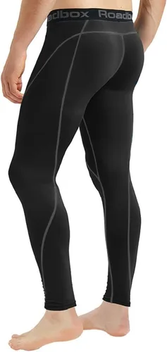 Miniatura 2 de Roadbox - Paquete de 1, 2 o 3 pantalones de compresión para hombre con capa base atlética, leggings ajustados para correr, yoga y baloncesto