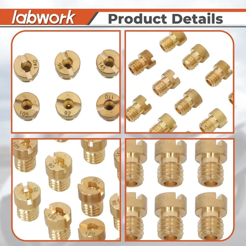 Miniatura 5 de labwork 16 piezas de carburador principal de repuesto para OKO CVK 90 92 95 98 100 105 108 110 115 120 125 130 135 140 145 150