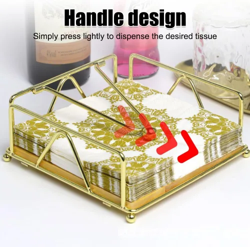 Miniatura 5 de Servilletero de mesa, dispensador de servilletas plano con brazo pesado para cocina, restaurante, hotel, bar