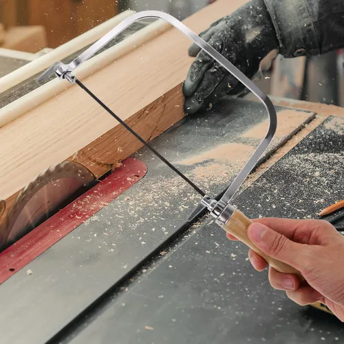 Miniatura 4 de DOITOOL Sierra de afrontamiento de 12 pulgadas para carpintería con mango ergonómico de madera dura y cuchillas de repuesto, sierra de mano