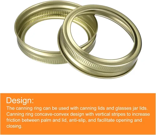 Miniatura 4 de uxcell Anillos para tarros de conserva, 60 unidades, bandas de repuesto para tarros de masón de hojalata de boca regular, a prueba de fugas, se