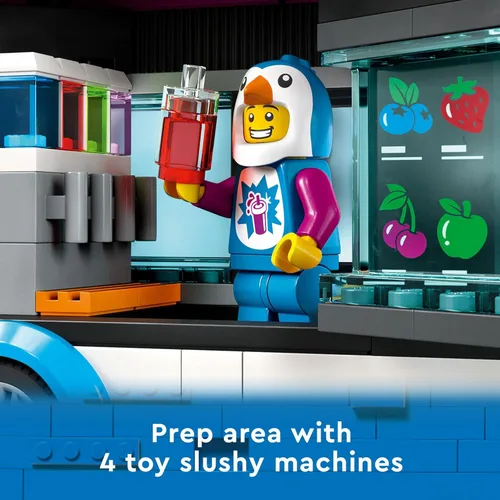 Miniatura 4 de LEGO City Penguin Slushy Van Juguete de construcción – Con un camión y una minifigura disfrazada, gran idea de regalo para niños y niñas, juguete