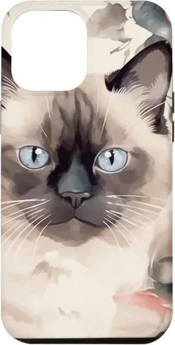 Miniatura 24 de Funda para iPhone 11 Pro Max Ragdoll Cat Roses Flower Watercolor Ragdoll Lover
