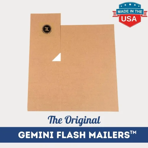 Miniatura 2 de Gemini - Sobres para cómics, 10.75 x 7.5 x 1 pulgadas, paquete de 25 unidades, fáciles de plegar, se mantienen planos, a prueba de aplastamientos