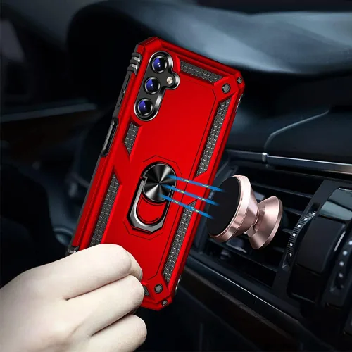 Miniatura 6 de Funda para Samsung A14 5G, Galaxy A14 5G con protector de pantalla HD, [grado militar de 16 pies probada en caídas], anillo protector a prueba