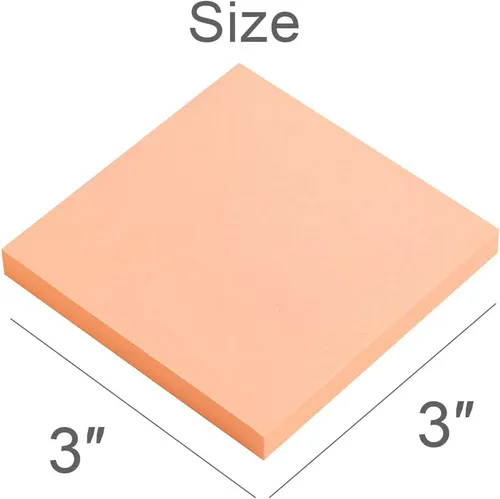 Miniatura 2 de Vanpad Notas adhesivas de 3 x 3 pulgadas, almohadillas autoadhesivas de color rosa brillante, fáciles de publicar para el hogar, oficina, cuaderno