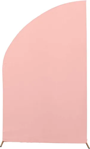 Miniatura 258 de Efavormart - Juego de 4 fundas de elastano beige para arco de media luna, fundas de telón de fondo Chiara de 2.5 pies a 7 pies para escenarios