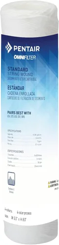 Miniatura 8 de Pentair OMNIFilter RS14 Filtro de agua para sedimentos, 10 pulgadas, cartucho de filtro de repuesto de sedimentos de polipropileno hilado
