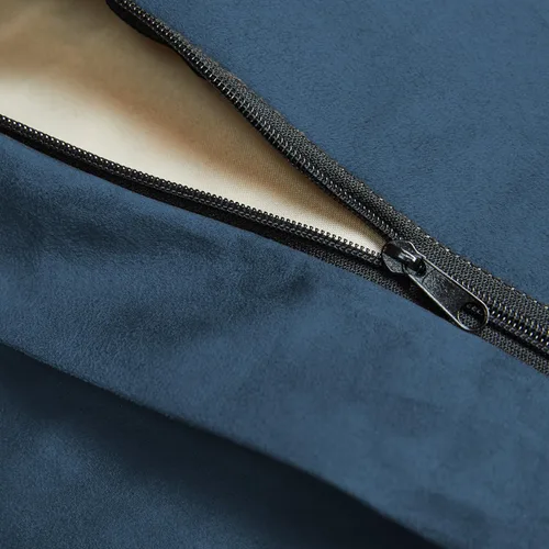 Miniatura 5 de Lumaland Silla Puf Lujosa Mediana de 3 pies con Funda de Microgamuza - Ultra Suave, Relleno de Espuma, Sofá Puf Lavable para Adultos, Adolescentes
